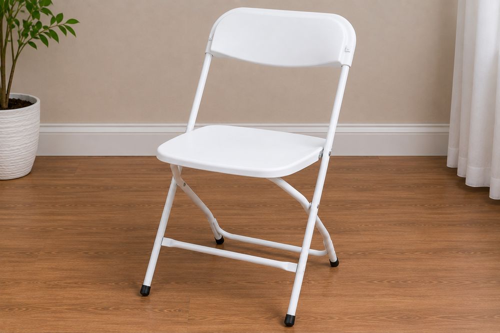 Classic White Folding Chair — ISC Events & Rentals