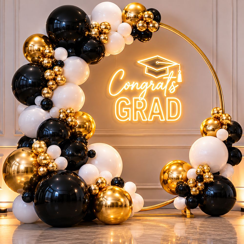 Congrats Grad Neon Sign Arch — ISC Events & Rentals