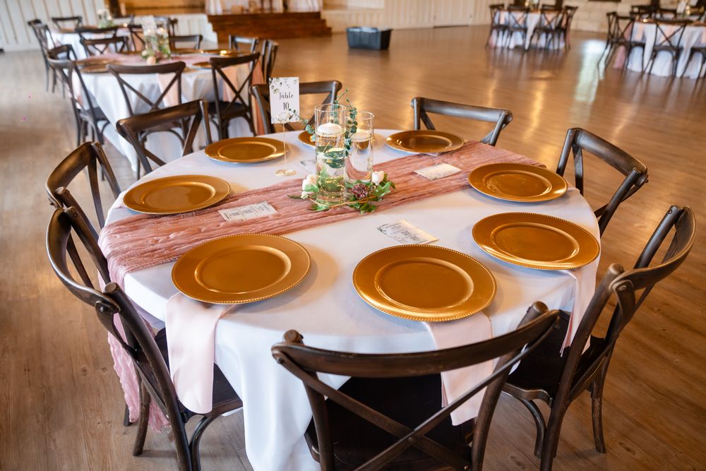 Gold Charger Plate Table Setting — ISC Events & Rentals