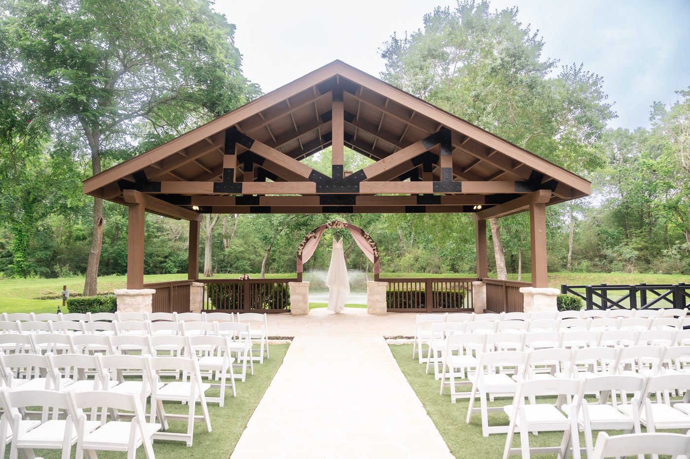 Wedding ceremony setup